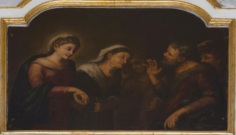 24-Francesco del Tintore-Bott. lucchese sec. XVII, Dipinto raffigurante Santa Zita che ascolta un uomo-beweb
